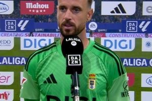 奥维耶多门将：我们有过机会，但你犯错或不注意细节就会付出代价